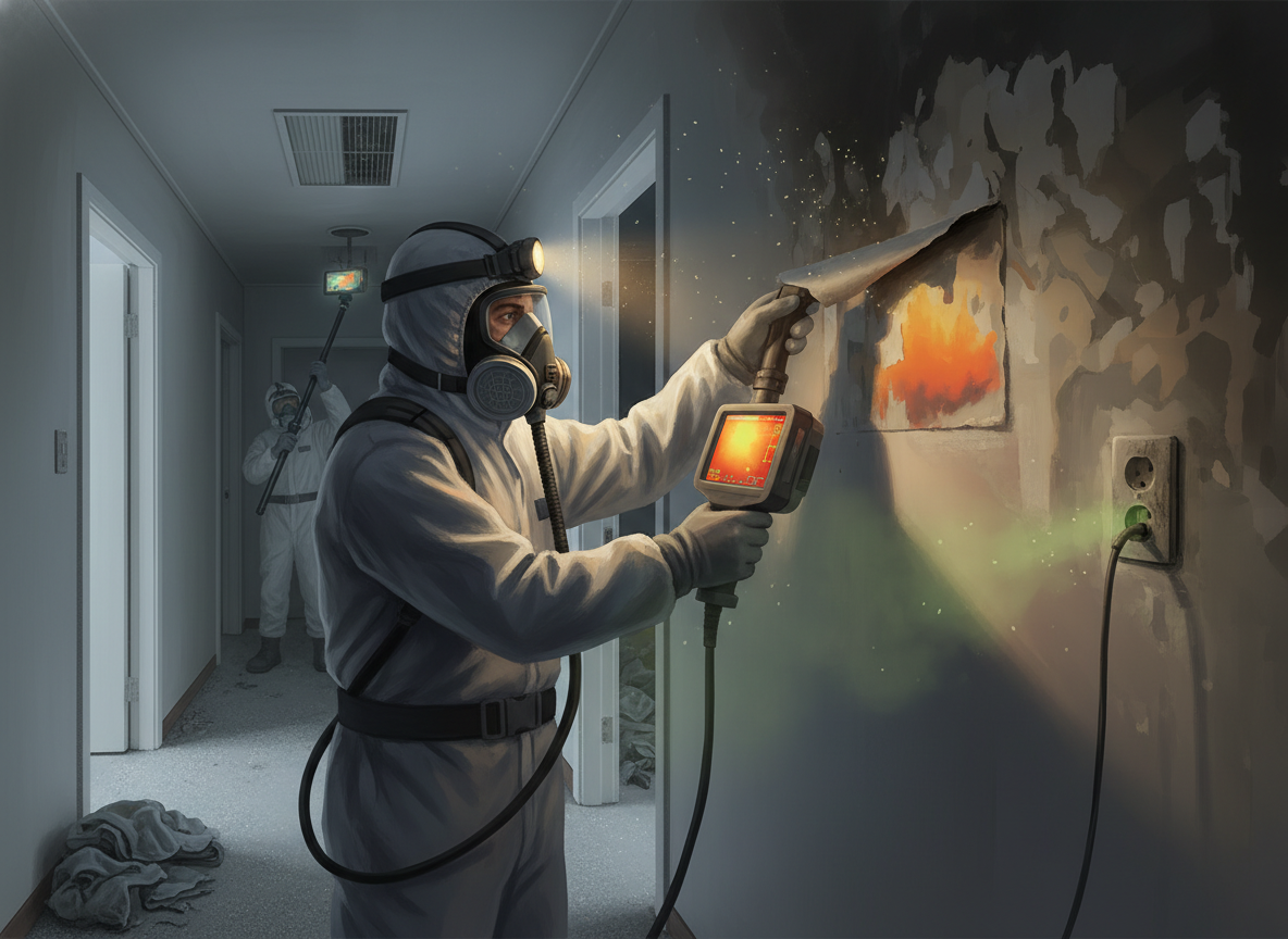 안양화재청소 - 보이지 않는 내부 손상을 파악하는 정밀 진단