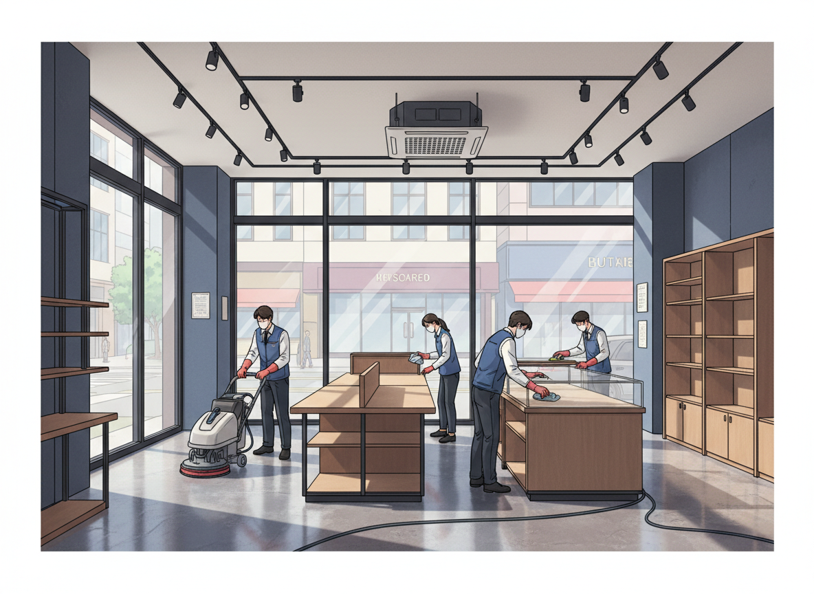 임대상가관리 청소 대표 이미지