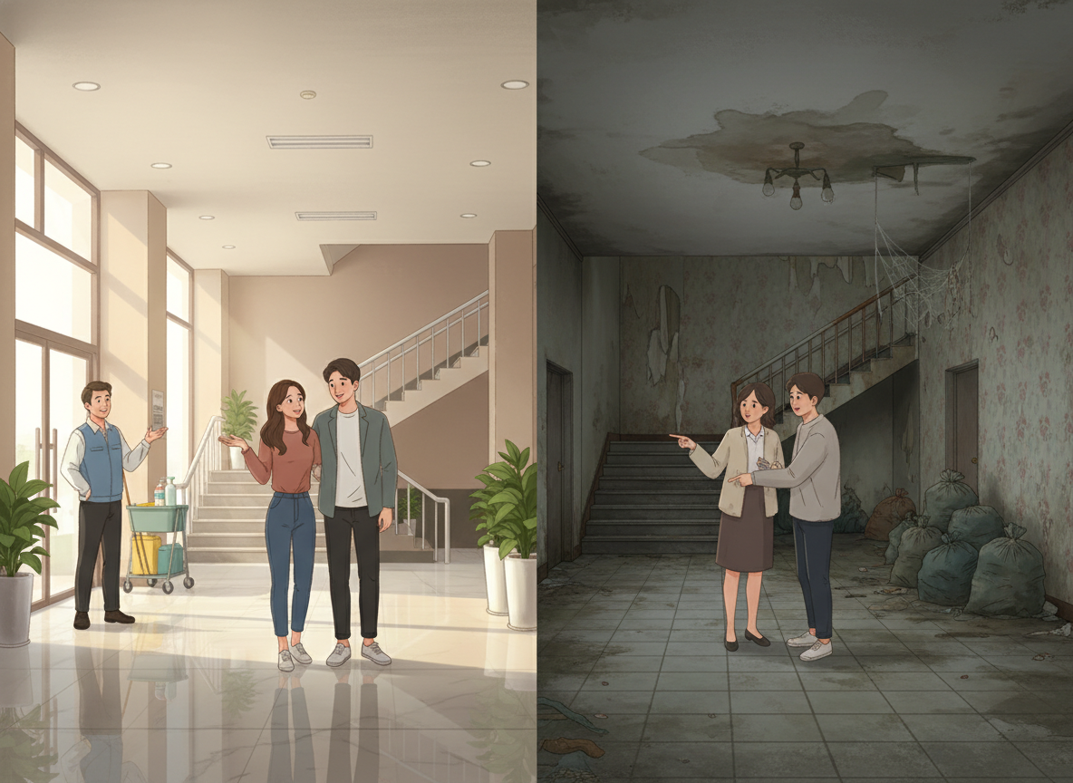 임대상가관리 청소 - 건물 이미지를 결정짓는 첫인상과 진단