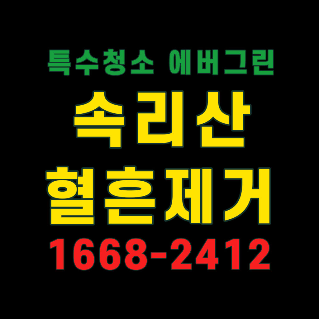 속리산면 혈흔제거