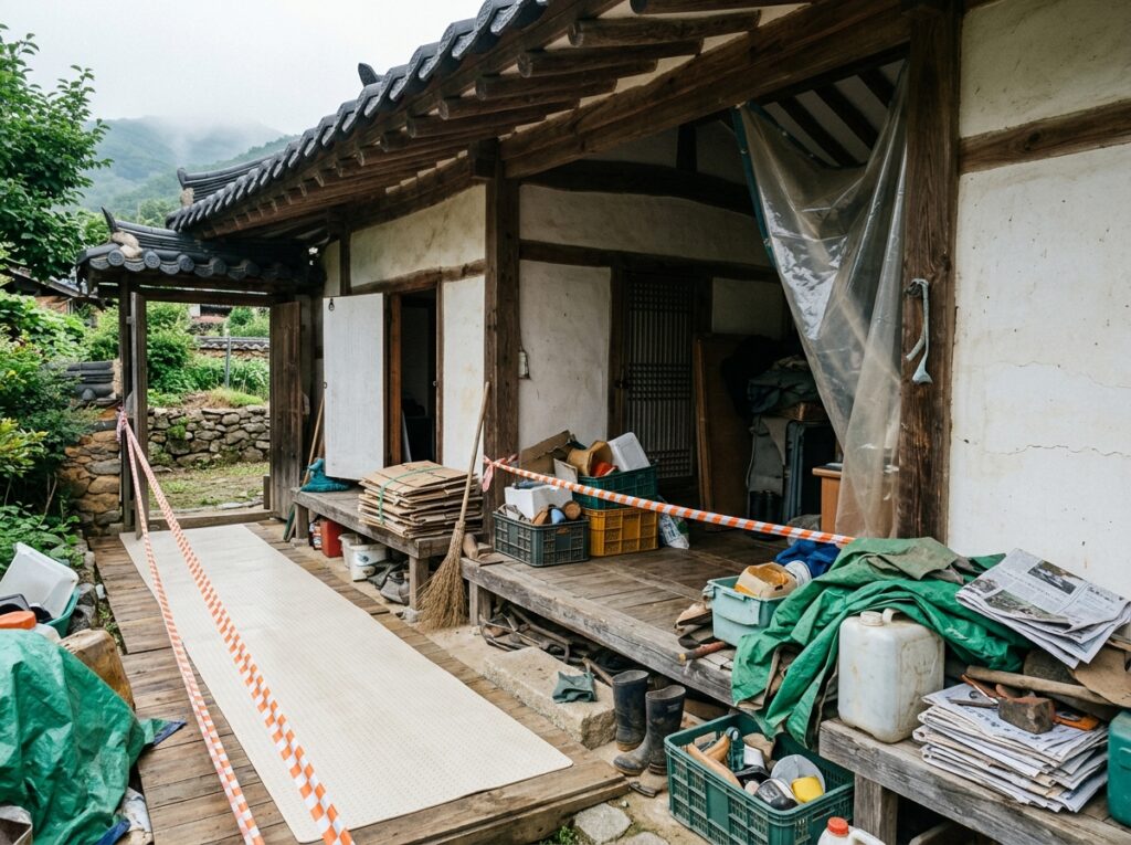 하동군-쓰레기집